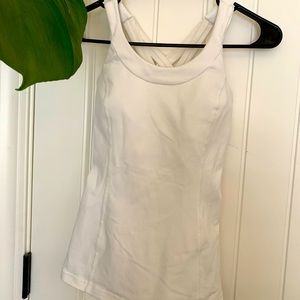 Lululemon white racer back xs
